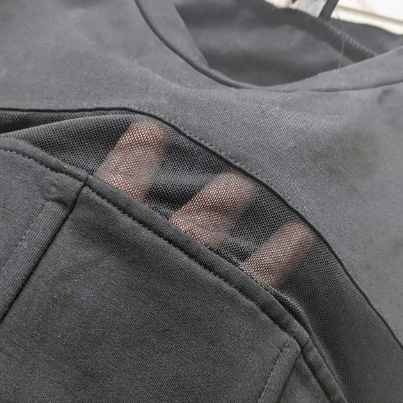 New! Akira Long Sleeve Mesh Corset Inspired Cropped Tie Back Top - Picture 5 of 12